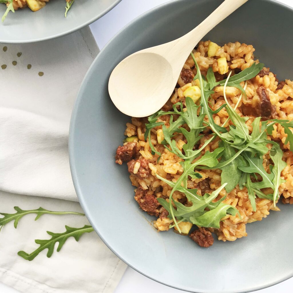 Rien de tel que de remuer un risotto pour se détendre ! Recette de “Risotto Cho” à retrouver sur l’application Appetia.